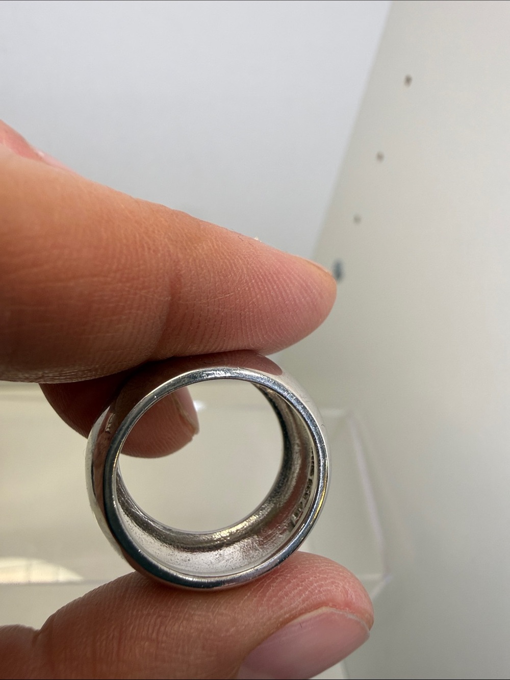 Vintage Chunky 925 Silver Dome Ring - Size 7 - Picture 6 of 12